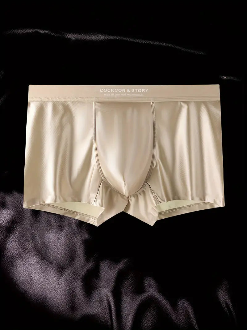 4 Boxers en Tela Sólida y Transpirable con Diseño Antideslizante portan solo  👇