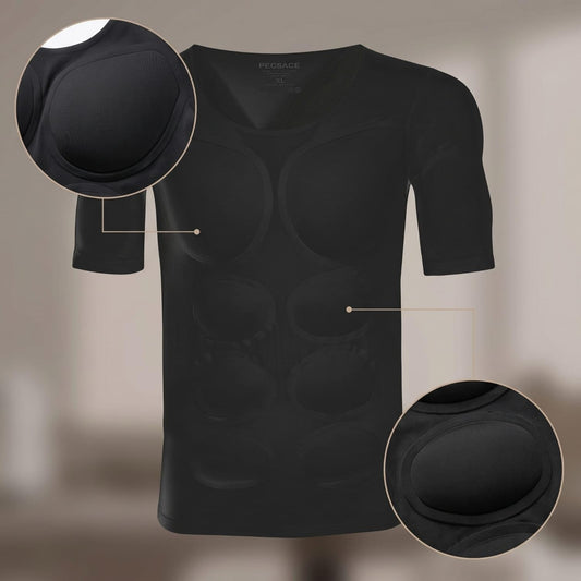 Camiseta con Músculos Falsos