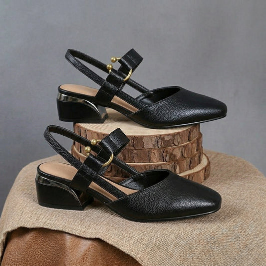 Tacones Destello Plateado