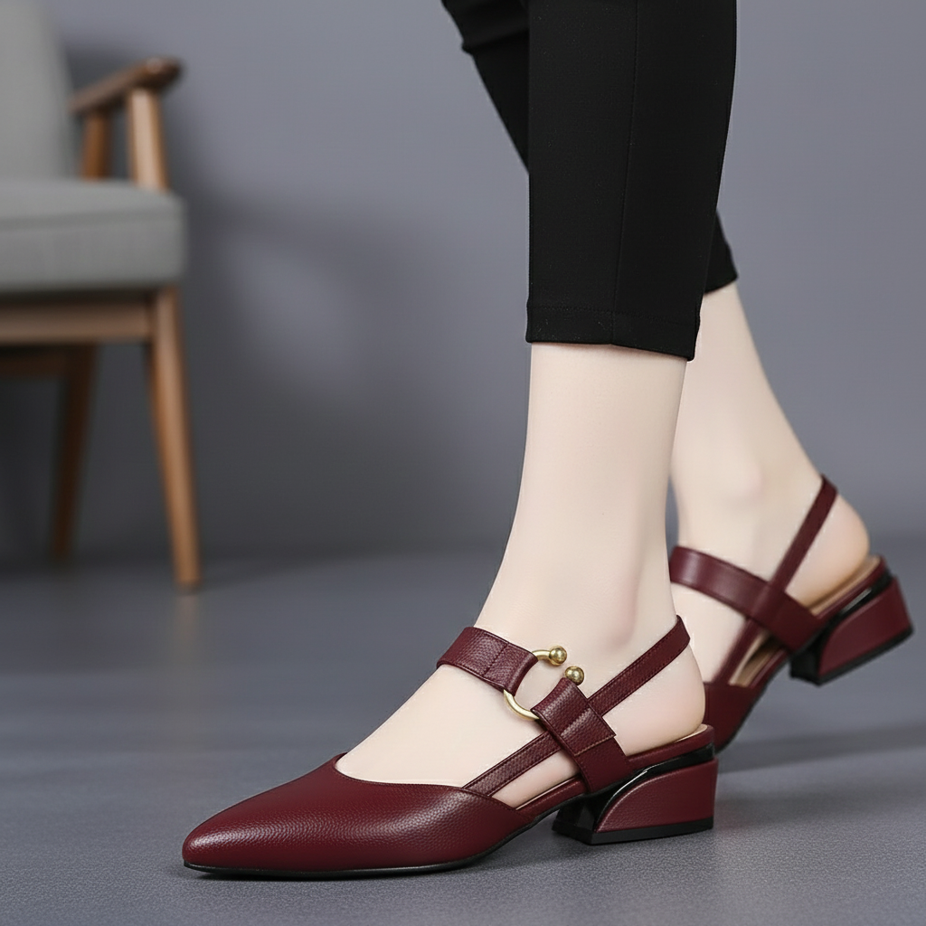 Tacones Destello Plateado