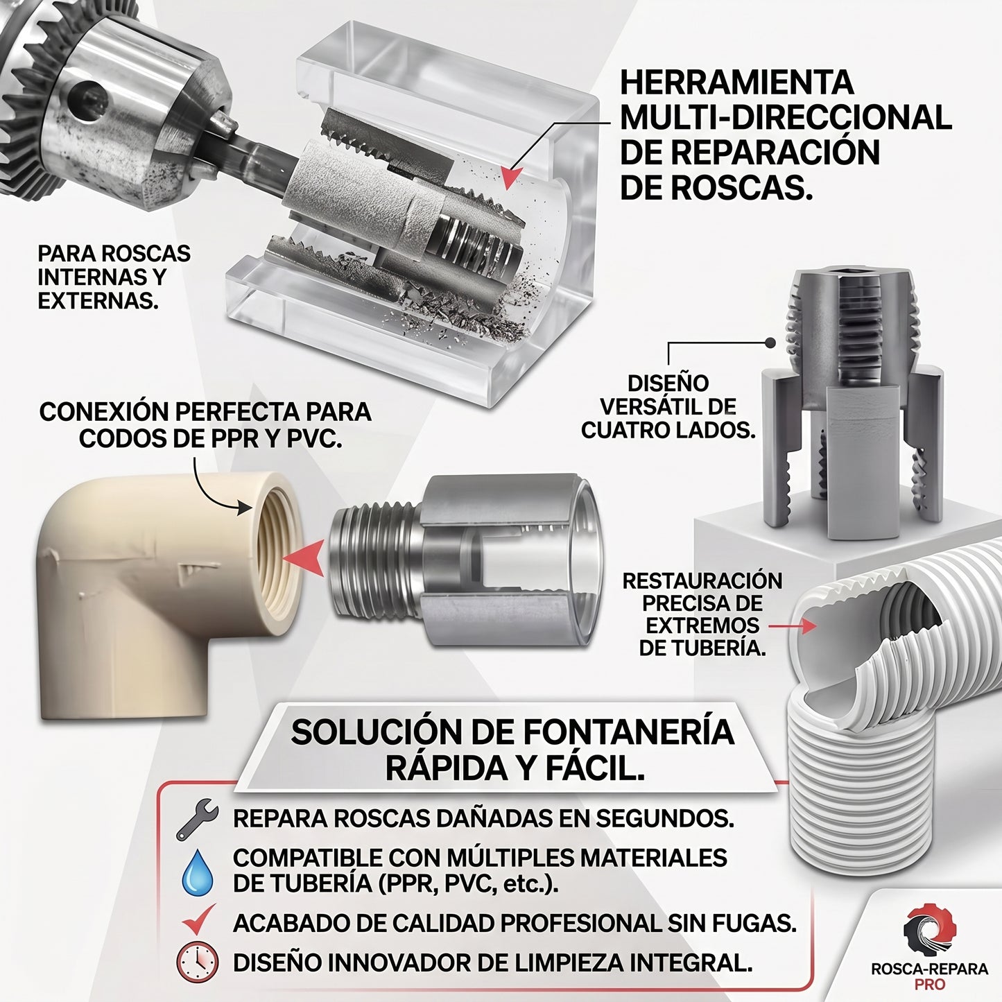 RESTAURACIÓN DE ROSCAS Y UNIÓN INTEGRAL DE TUBERÍAS