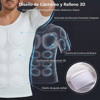 Camiseta con Músculos Falsos