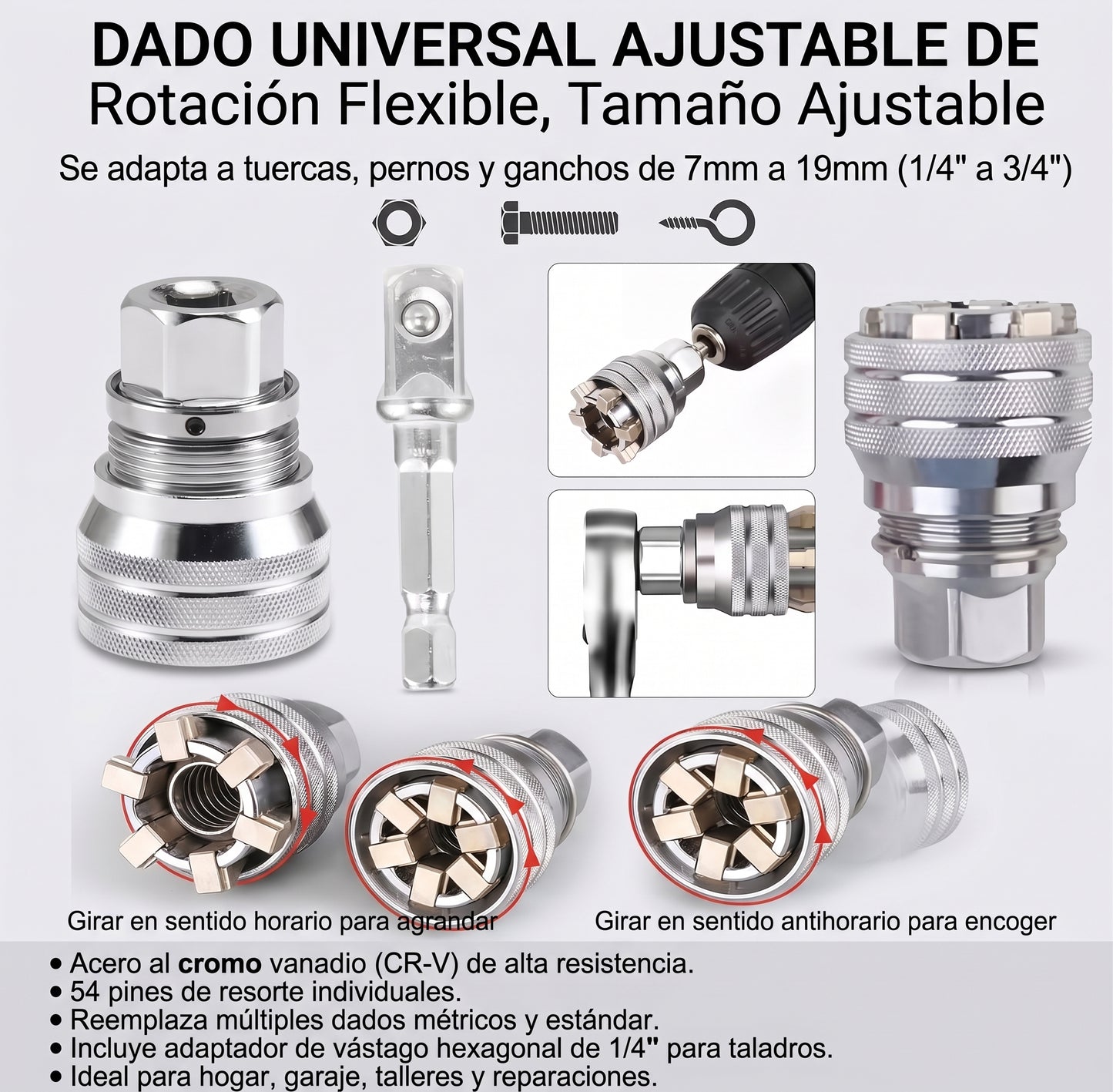 DADO UNIVERSAL AJUSTABLE